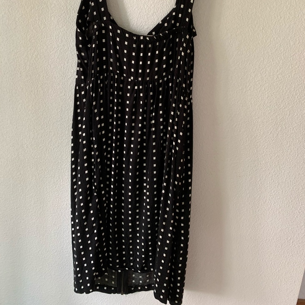 BeBop Black dress with white squares